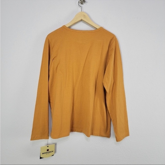 Woolrich Kalista Marigold Long Sleeve Cotton Blend Tee Womens Size XL NWT - Picture 3 of 6